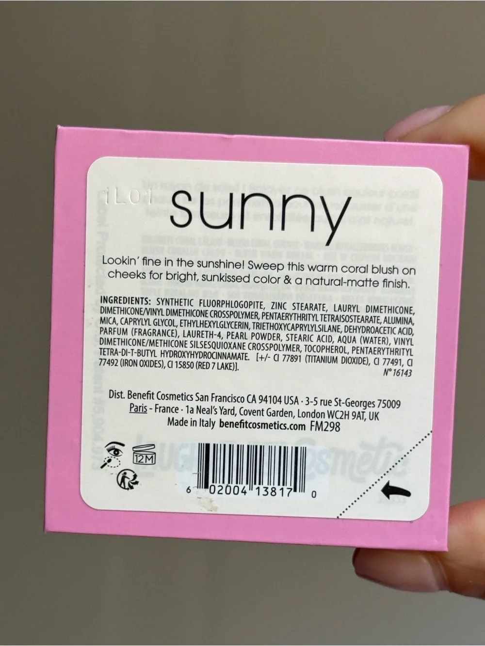 Benefit Sunny Blush